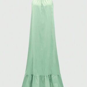 SHEIN Green Halter Maxi Dress